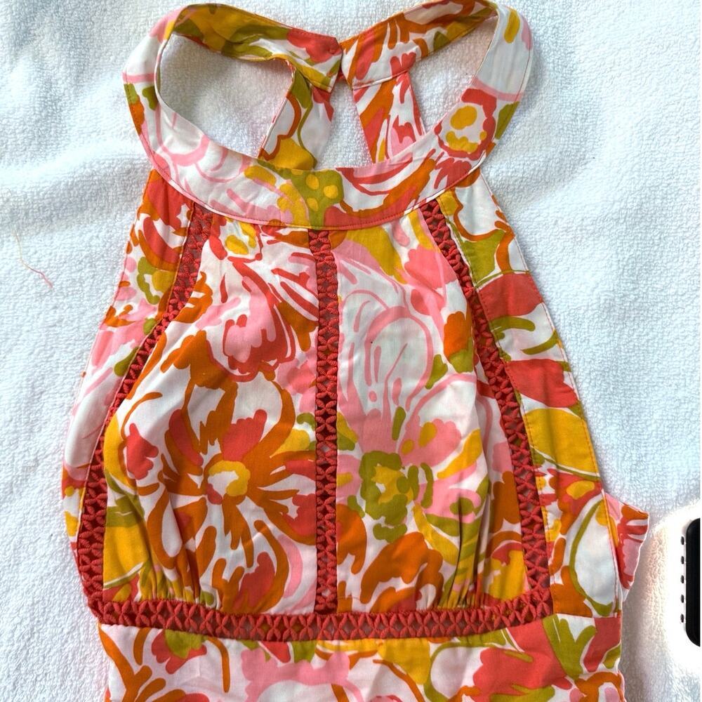 Anthropologie Abel The Label Floral Maxi Dress Size Large Resort Cruise - Picture 5 of 5